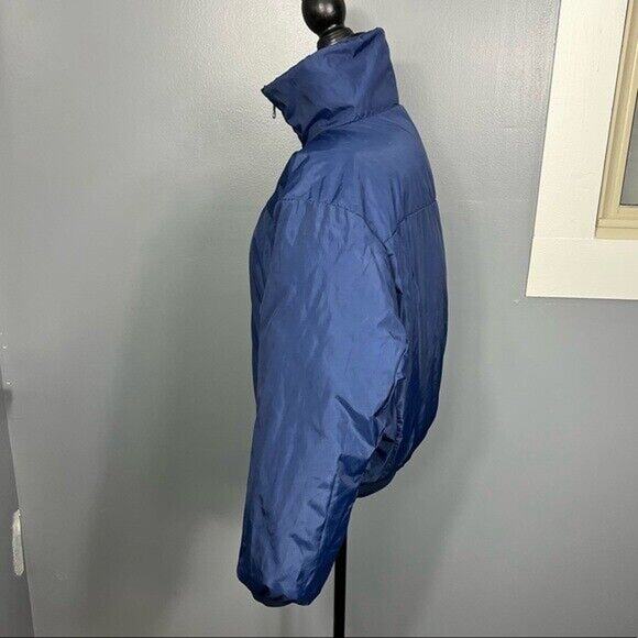 Vintage REVERSIBLE blue and orange Columbia puffer zip up jacket with pockets - Picture 7 of 12